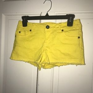 Yellow shorts